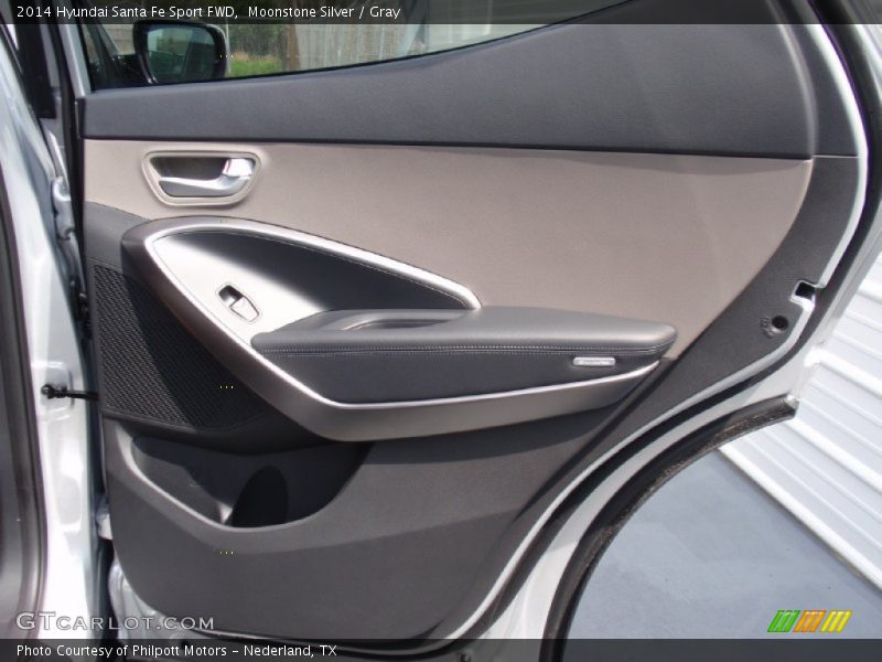 Moonstone Silver / Gray 2014 Hyundai Santa Fe Sport FWD