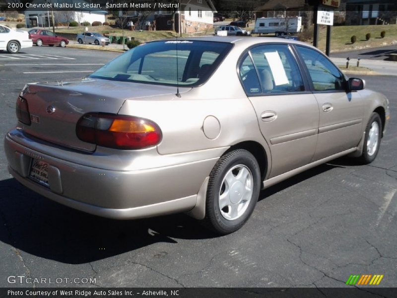 Sandrift Metallic / Neutral 2000 Chevrolet Malibu LS Sedan