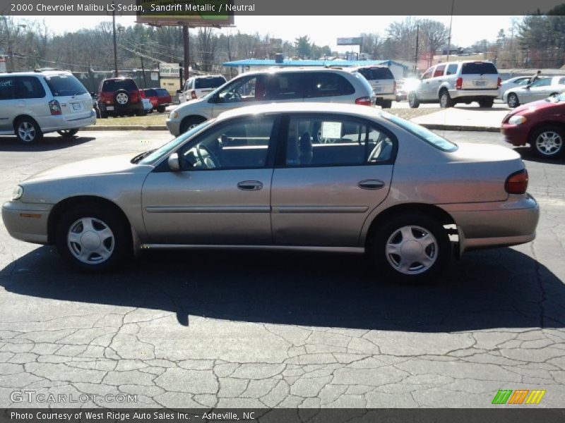 Sandrift Metallic / Neutral 2000 Chevrolet Malibu LS Sedan