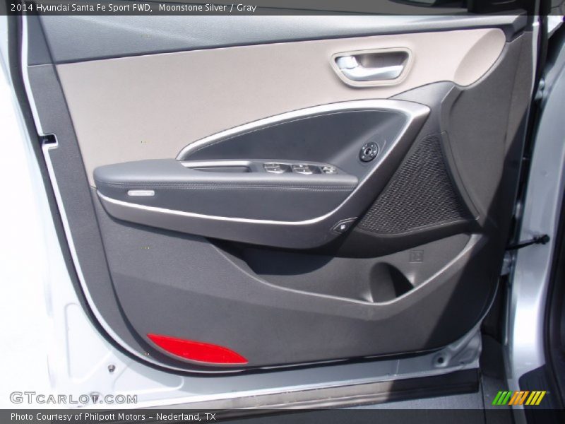Moonstone Silver / Gray 2014 Hyundai Santa Fe Sport FWD