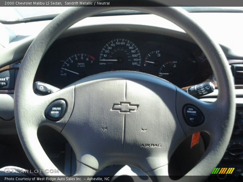 Sandrift Metallic / Neutral 2000 Chevrolet Malibu LS Sedan