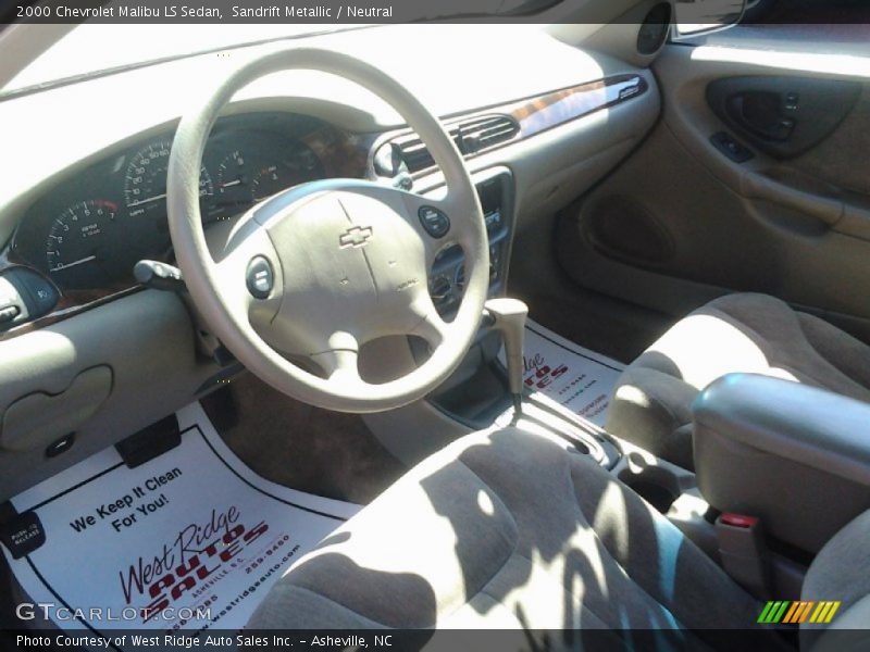 Sandrift Metallic / Neutral 2000 Chevrolet Malibu LS Sedan