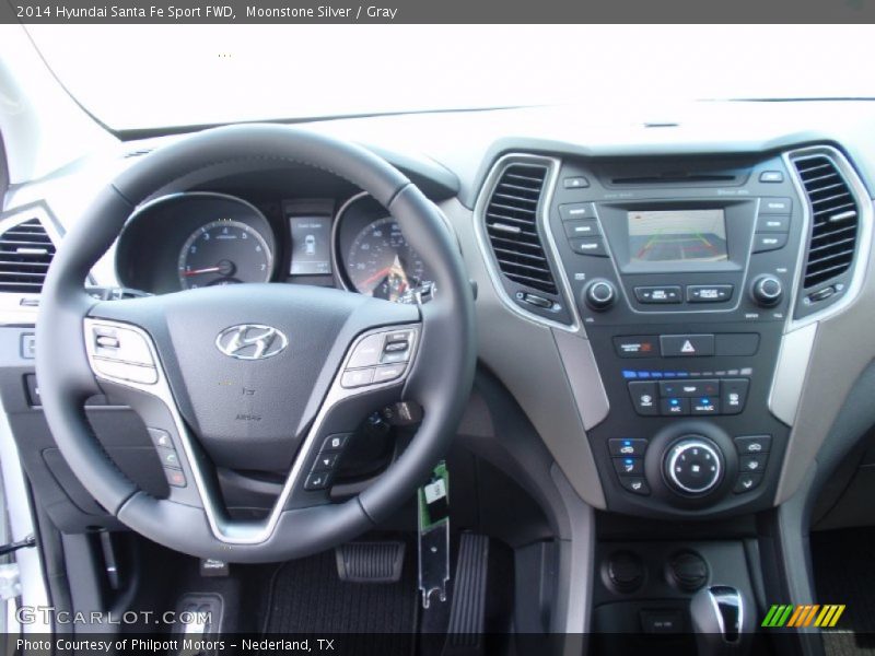 Moonstone Silver / Gray 2014 Hyundai Santa Fe Sport FWD