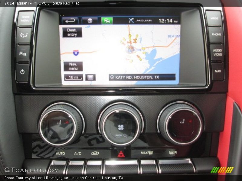 Navigation of 2014 F-TYPE V8 S