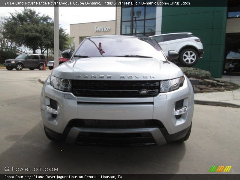 Indus Silver Metallic / Dynamic Ebony/Cirrus Stitch 2014 Land Rover Range Rover Evoque Coupe Dynamic