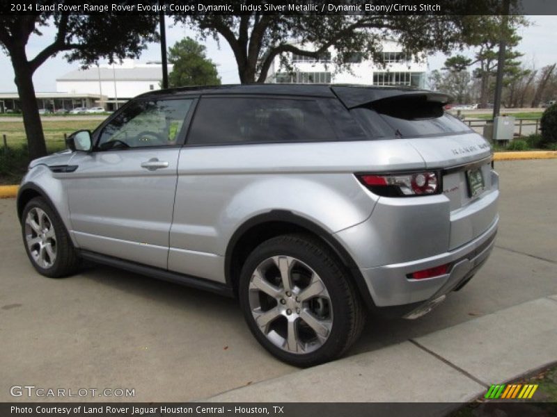 Indus Silver Metallic / Dynamic Ebony/Cirrus Stitch 2014 Land Rover Range Rover Evoque Coupe Dynamic