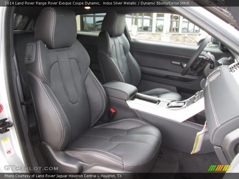 Indus Silver Metallic / Dynamic Ebony/Cirrus Stitch 2014 Land Rover Range Rover Evoque Coupe Dynamic