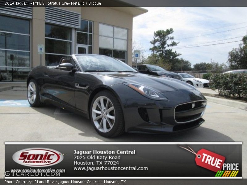 Stratus Grey Metallic / Brogue 2014 Jaguar F-TYPE S