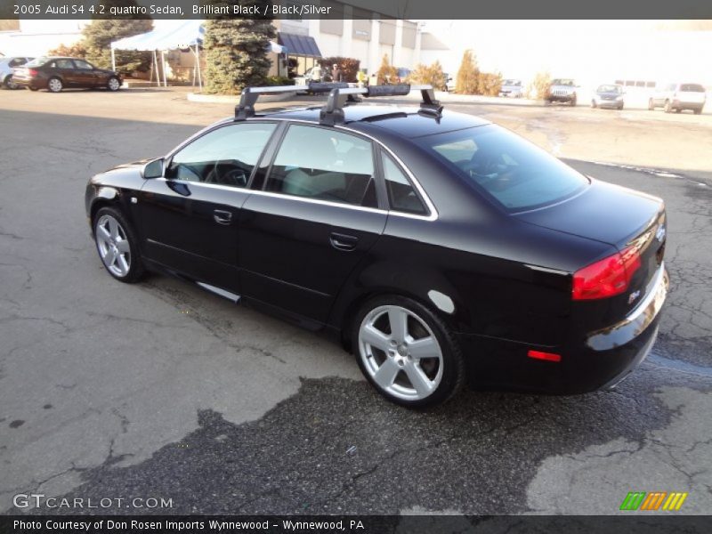 Brilliant Black / Black/Silver 2005 Audi S4 4.2 quattro Sedan