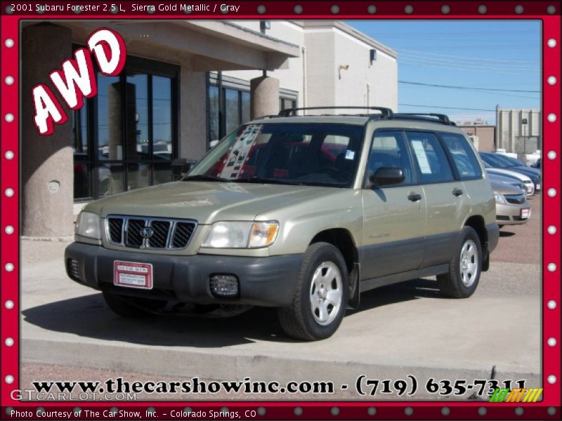 Sierra Gold Metallic / Gray 2001 Subaru Forester 2.5 L