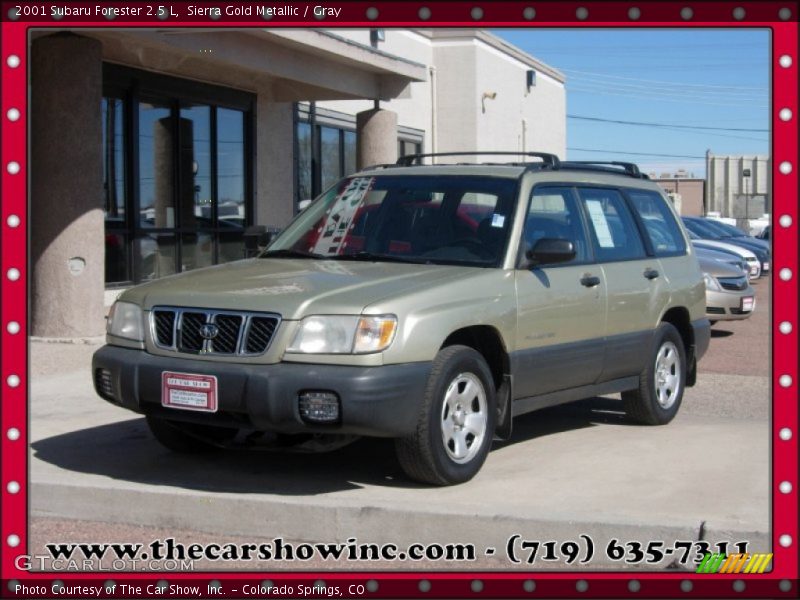 Sierra Gold Metallic / Gray 2001 Subaru Forester 2.5 L