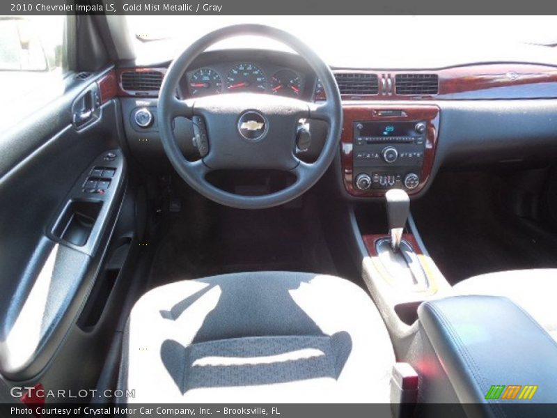 Gold Mist Metallic / Gray 2010 Chevrolet Impala LS