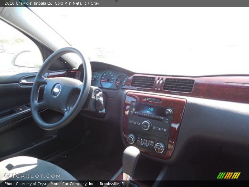 Gold Mist Metallic / Gray 2010 Chevrolet Impala LS