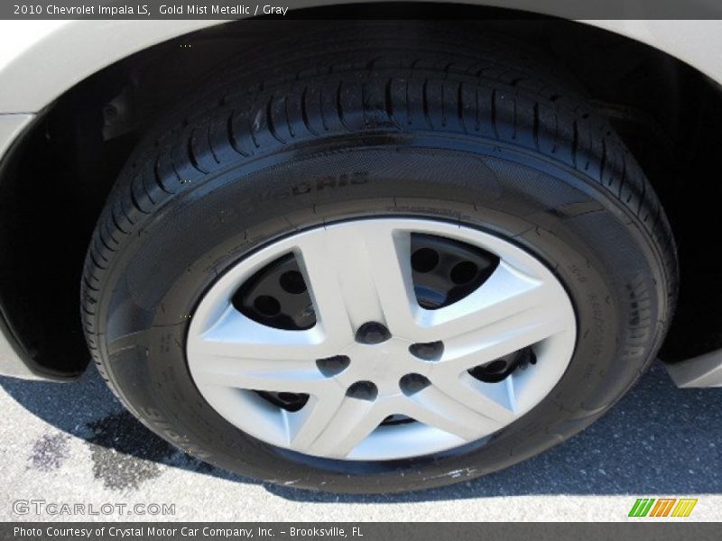 Gold Mist Metallic / Gray 2010 Chevrolet Impala LS