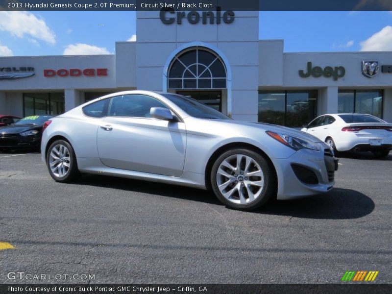 Circuit Silver / Black Cloth 2013 Hyundai Genesis Coupe 2.0T Premium