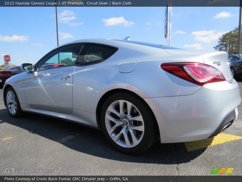 Circuit Silver / Black Cloth 2013 Hyundai Genesis Coupe 2.0T Premium