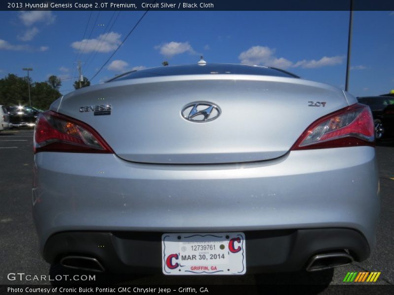 Circuit Silver / Black Cloth 2013 Hyundai Genesis Coupe 2.0T Premium
