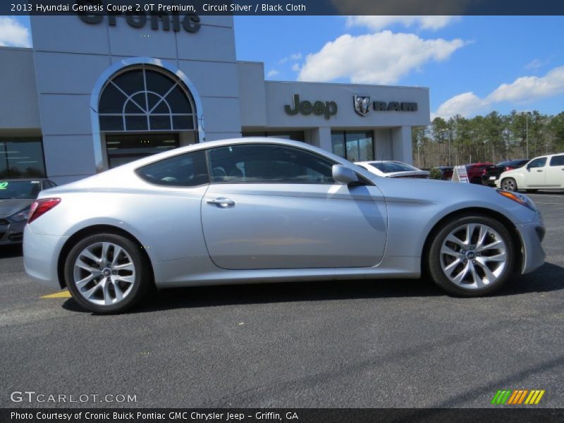 Circuit Silver / Black Cloth 2013 Hyundai Genesis Coupe 2.0T Premium