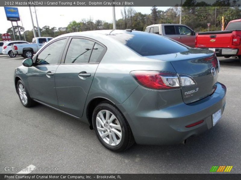 Dolphin Gray Mica / Black 2012 Mazda MAZDA3 i Grand Touring 4 Door