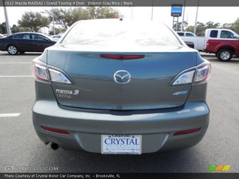 Dolphin Gray Mica / Black 2012 Mazda MAZDA3 i Grand Touring 4 Door