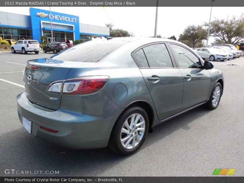 Dolphin Gray Mica / Black 2012 Mazda MAZDA3 i Grand Touring 4 Door