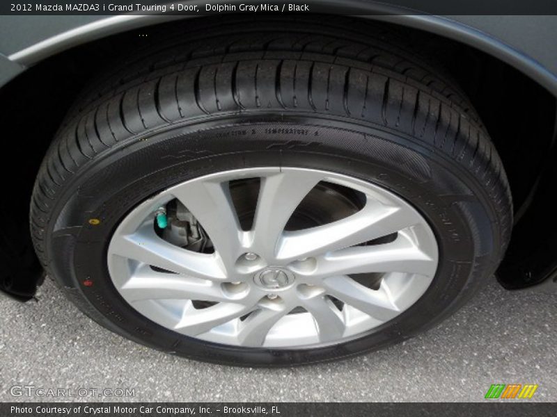 Dolphin Gray Mica / Black 2012 Mazda MAZDA3 i Grand Touring 4 Door