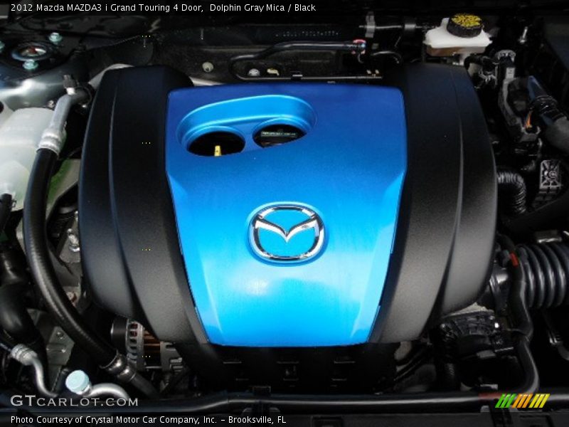 Dolphin Gray Mica / Black 2012 Mazda MAZDA3 i Grand Touring 4 Door