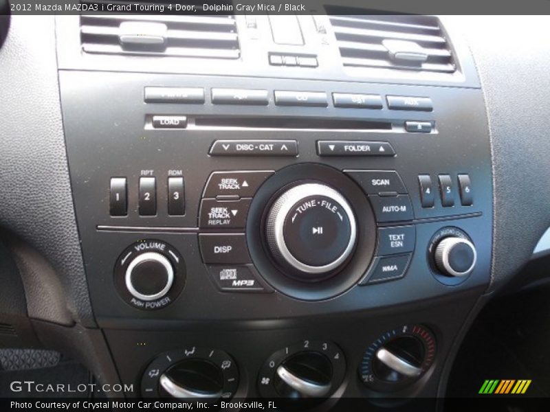 Dolphin Gray Mica / Black 2012 Mazda MAZDA3 i Grand Touring 4 Door
