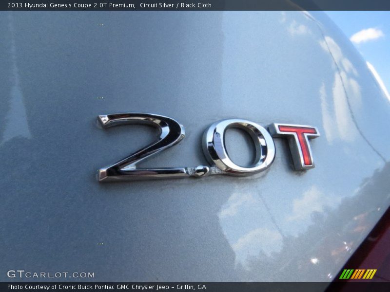 Circuit Silver / Black Cloth 2013 Hyundai Genesis Coupe 2.0T Premium