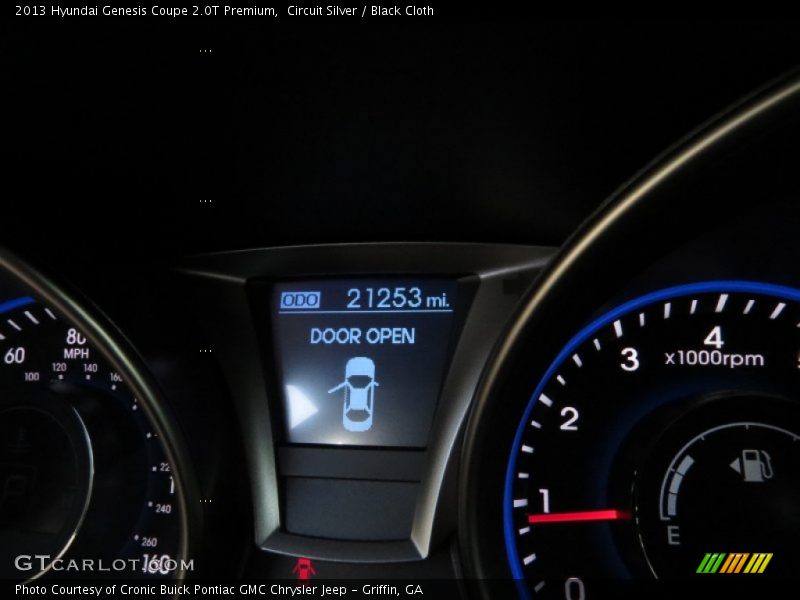 Circuit Silver / Black Cloth 2013 Hyundai Genesis Coupe 2.0T Premium