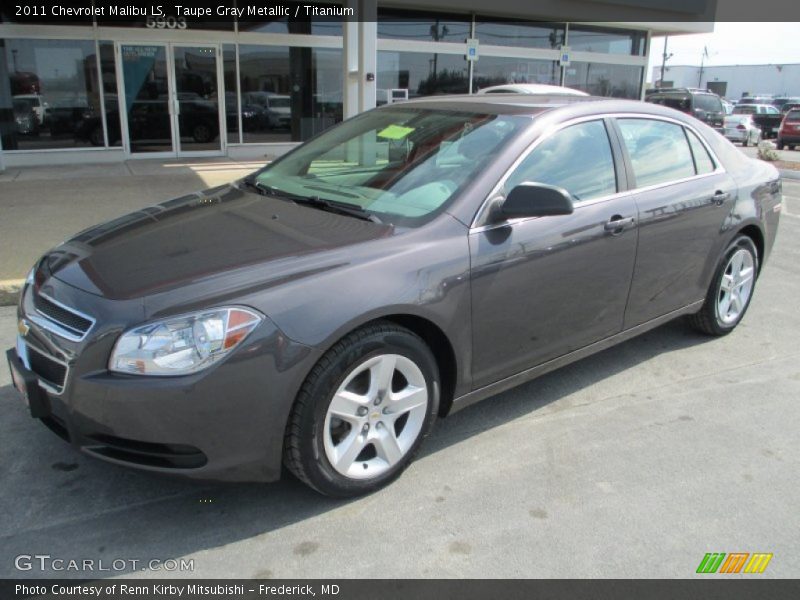 Taupe Gray Metallic / Titanium 2011 Chevrolet Malibu LS