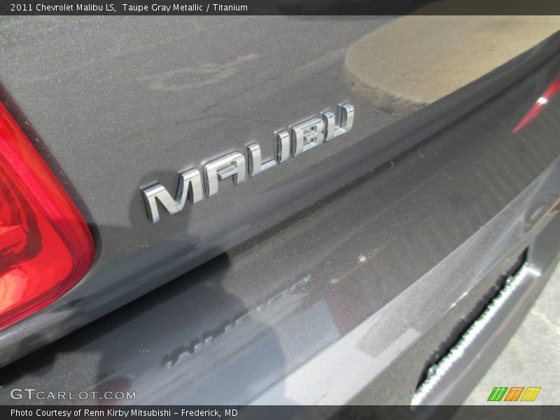 Taupe Gray Metallic / Titanium 2011 Chevrolet Malibu LS