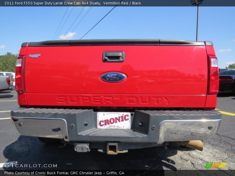 Vermillion Red / Black 2011 Ford F350 Super Duty Lariat Crew Cab 4x4 Dually
