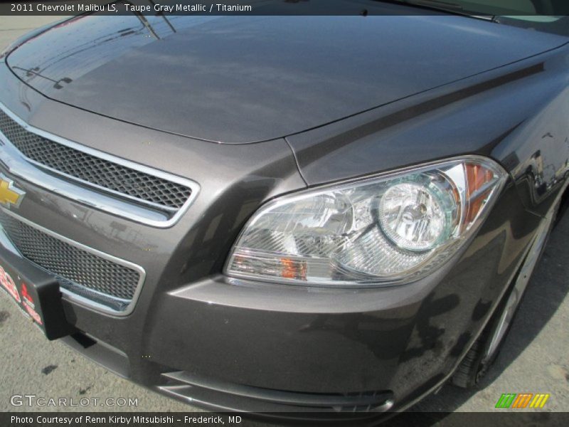 Taupe Gray Metallic / Titanium 2011 Chevrolet Malibu LS