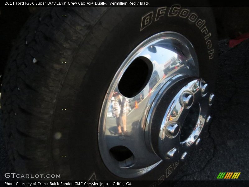 Vermillion Red / Black 2011 Ford F350 Super Duty Lariat Crew Cab 4x4 Dually