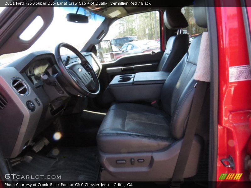 Vermillion Red / Black 2011 Ford F350 Super Duty Lariat Crew Cab 4x4 Dually