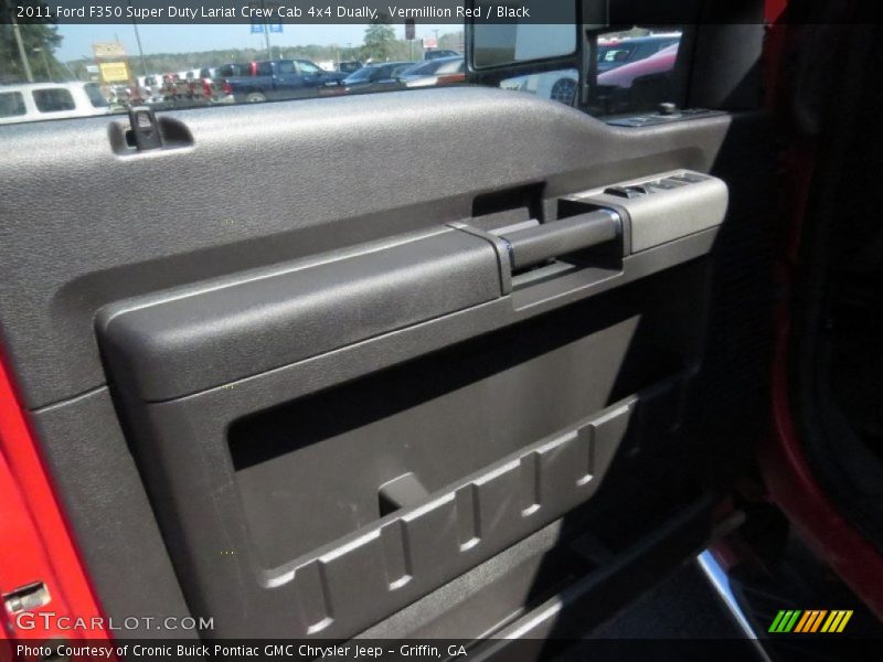 Vermillion Red / Black 2011 Ford F350 Super Duty Lariat Crew Cab 4x4 Dually