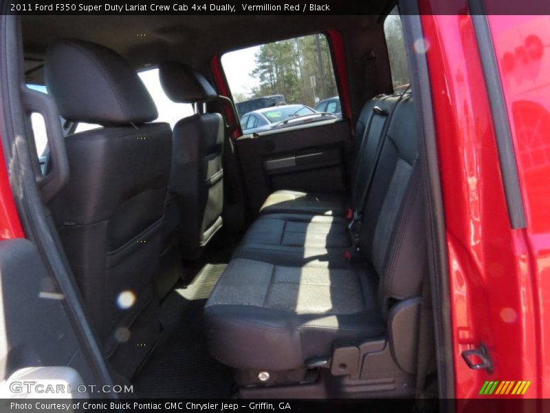 Vermillion Red / Black 2011 Ford F350 Super Duty Lariat Crew Cab 4x4 Dually