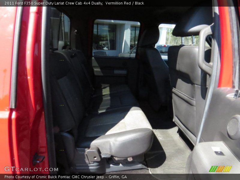 Vermillion Red / Black 2011 Ford F350 Super Duty Lariat Crew Cab 4x4 Dually