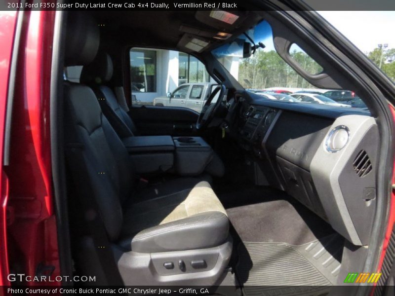 Vermillion Red / Black 2011 Ford F350 Super Duty Lariat Crew Cab 4x4 Dually