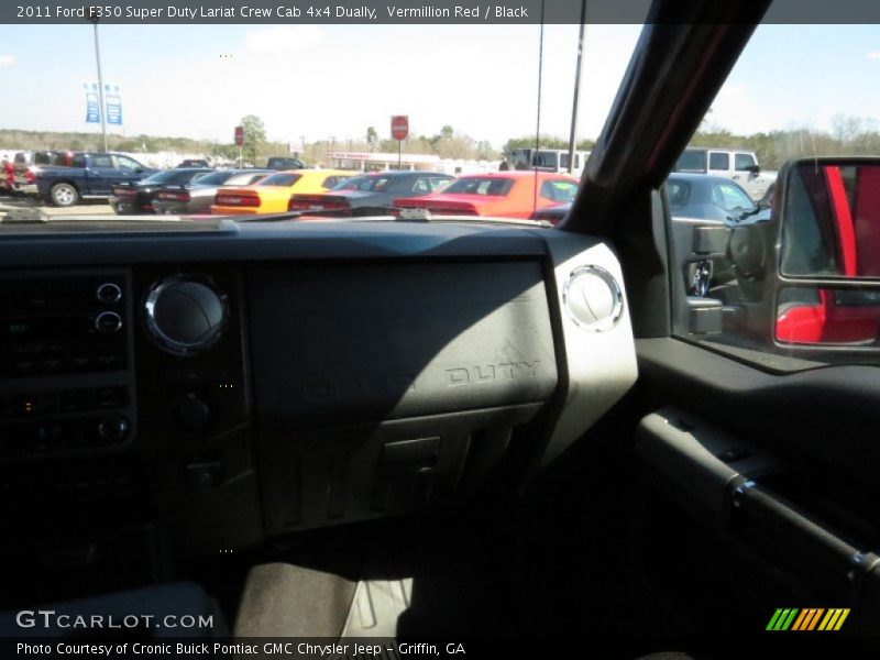 Vermillion Red / Black 2011 Ford F350 Super Duty Lariat Crew Cab 4x4 Dually