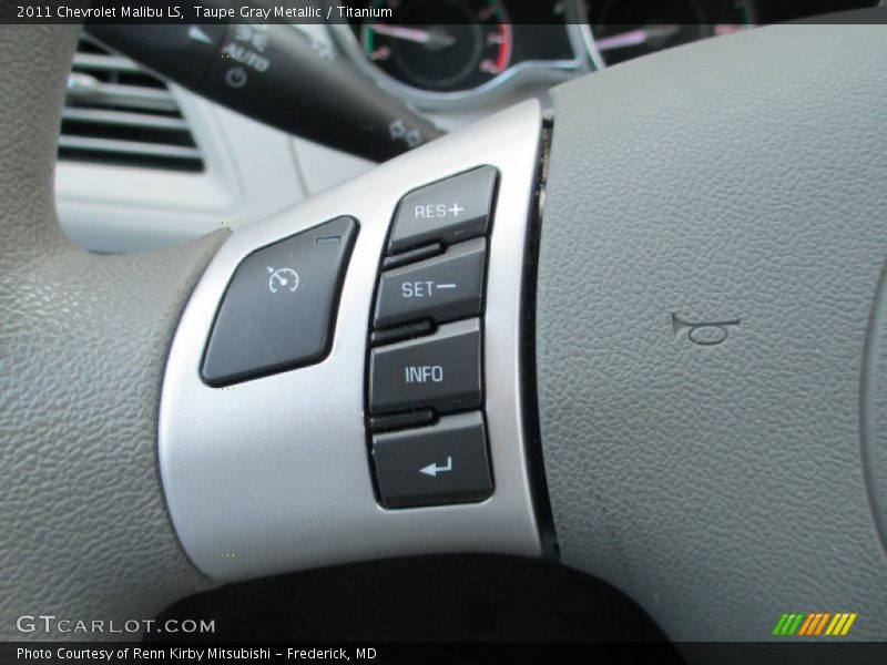 Taupe Gray Metallic / Titanium 2011 Chevrolet Malibu LS