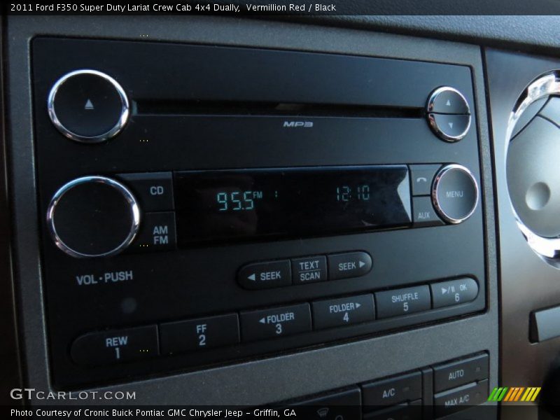 Vermillion Red / Black 2011 Ford F350 Super Duty Lariat Crew Cab 4x4 Dually