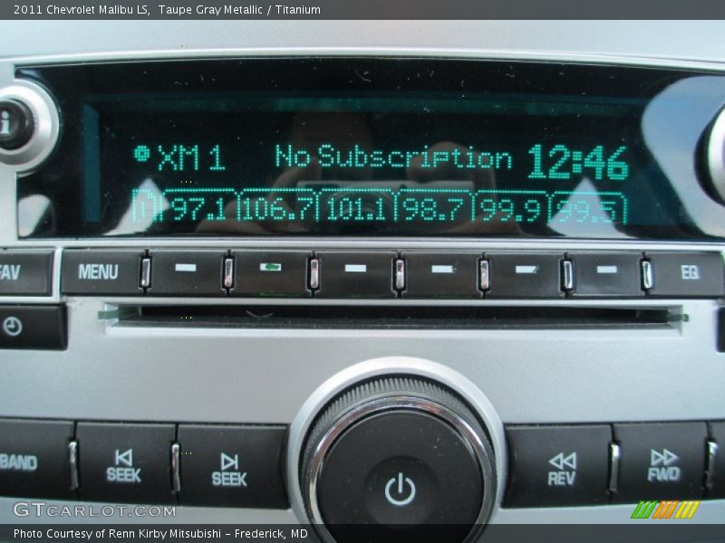 Taupe Gray Metallic / Titanium 2011 Chevrolet Malibu LS