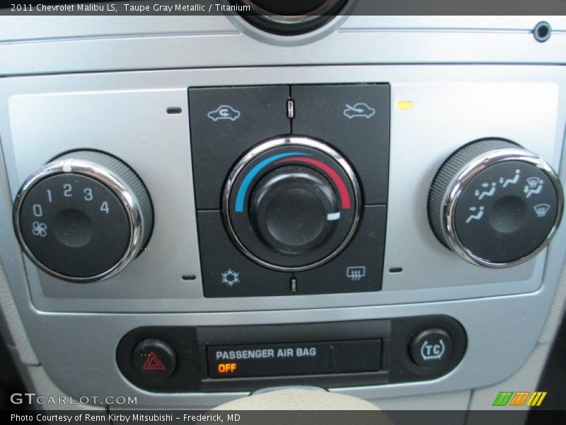 Taupe Gray Metallic / Titanium 2011 Chevrolet Malibu LS