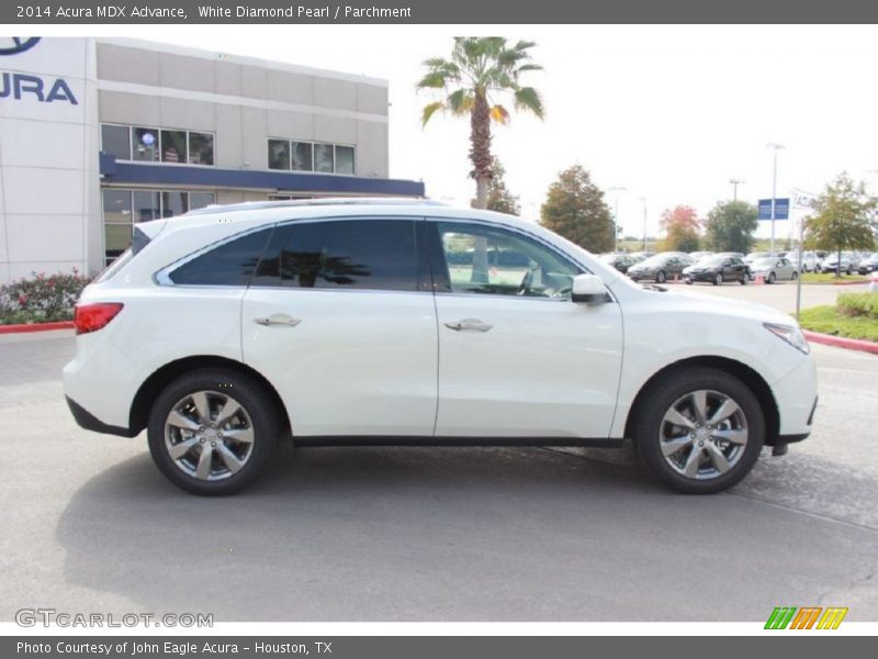 White Diamond Pearl / Parchment 2014 Acura MDX Advance