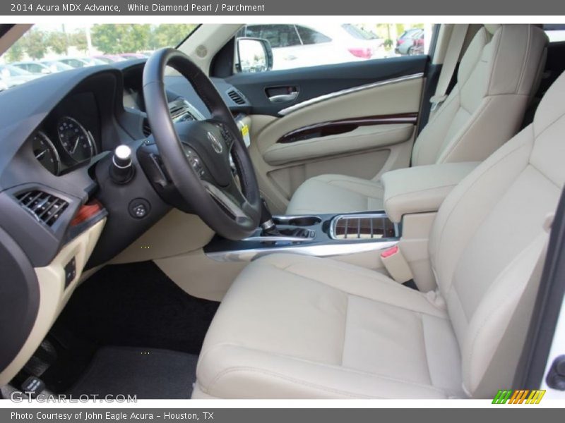 White Diamond Pearl / Parchment 2014 Acura MDX Advance