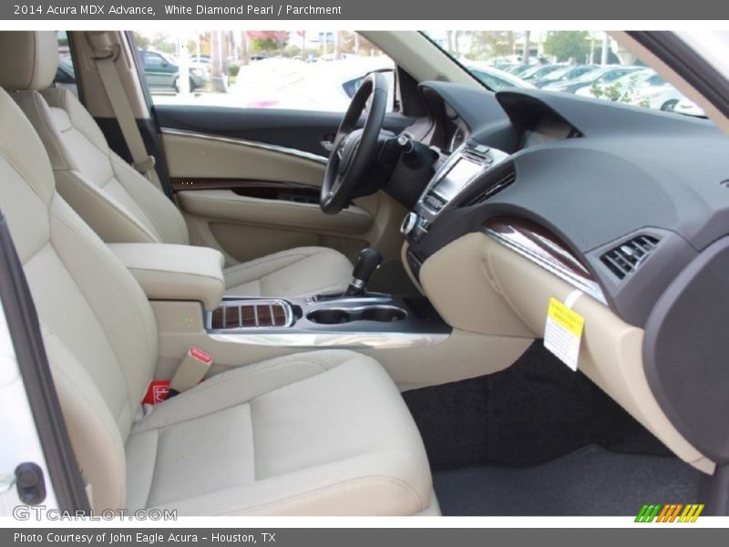 White Diamond Pearl / Parchment 2014 Acura MDX Advance