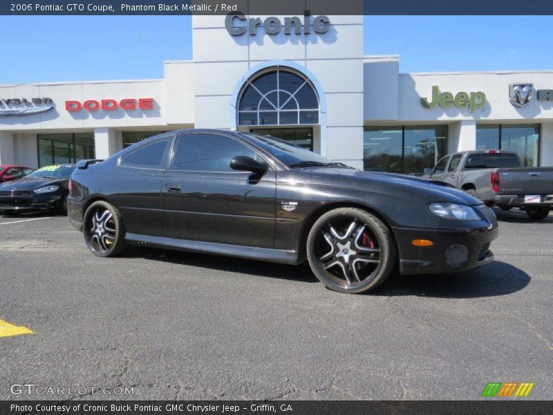 Phantom Black Metallic / Red 2006 Pontiac GTO Coupe