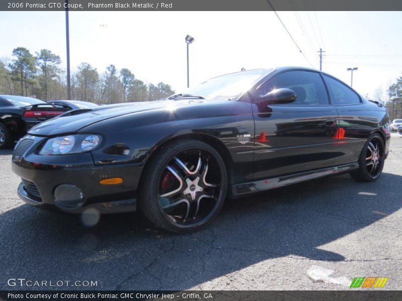 Phantom Black Metallic / Red 2006 Pontiac GTO Coupe